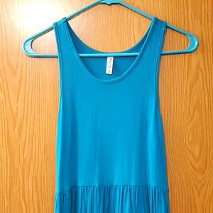 Teal/turquoise midi dress